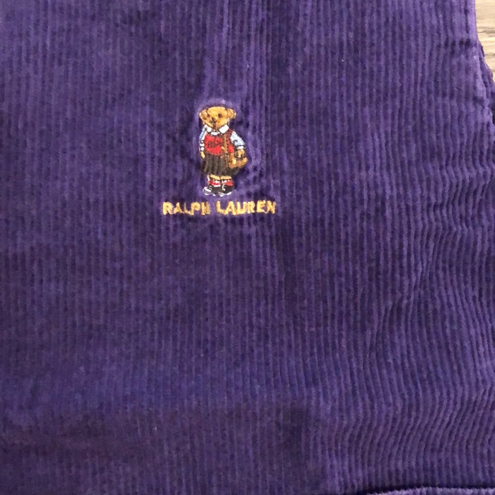 Ralph Lauren 5 T girl cover up purple dress - Picture 2 of 5